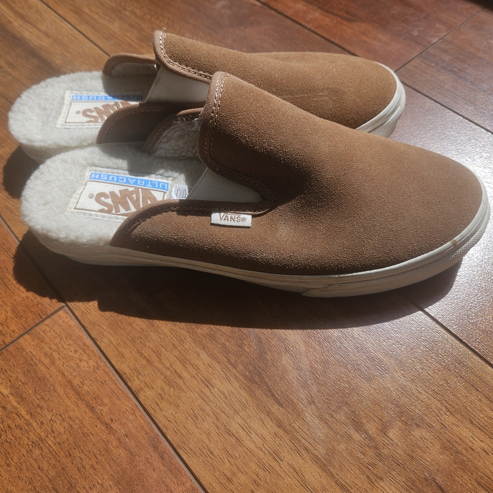 Vans Brown Slip-On Shoes